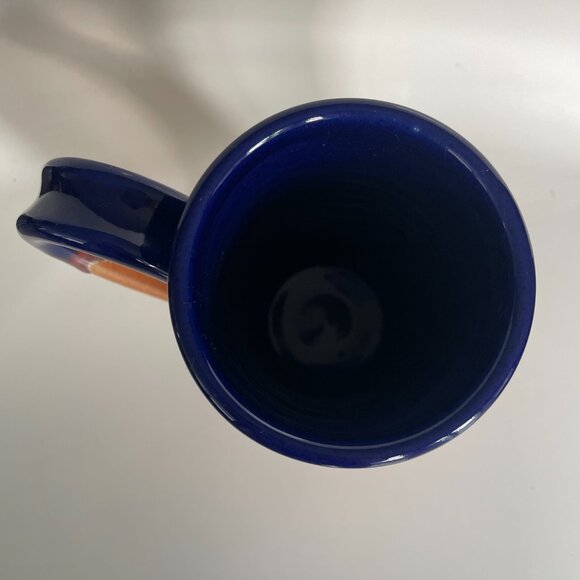 Gorgeous artist pottery tall mug with drip details - Picture 3 of 6